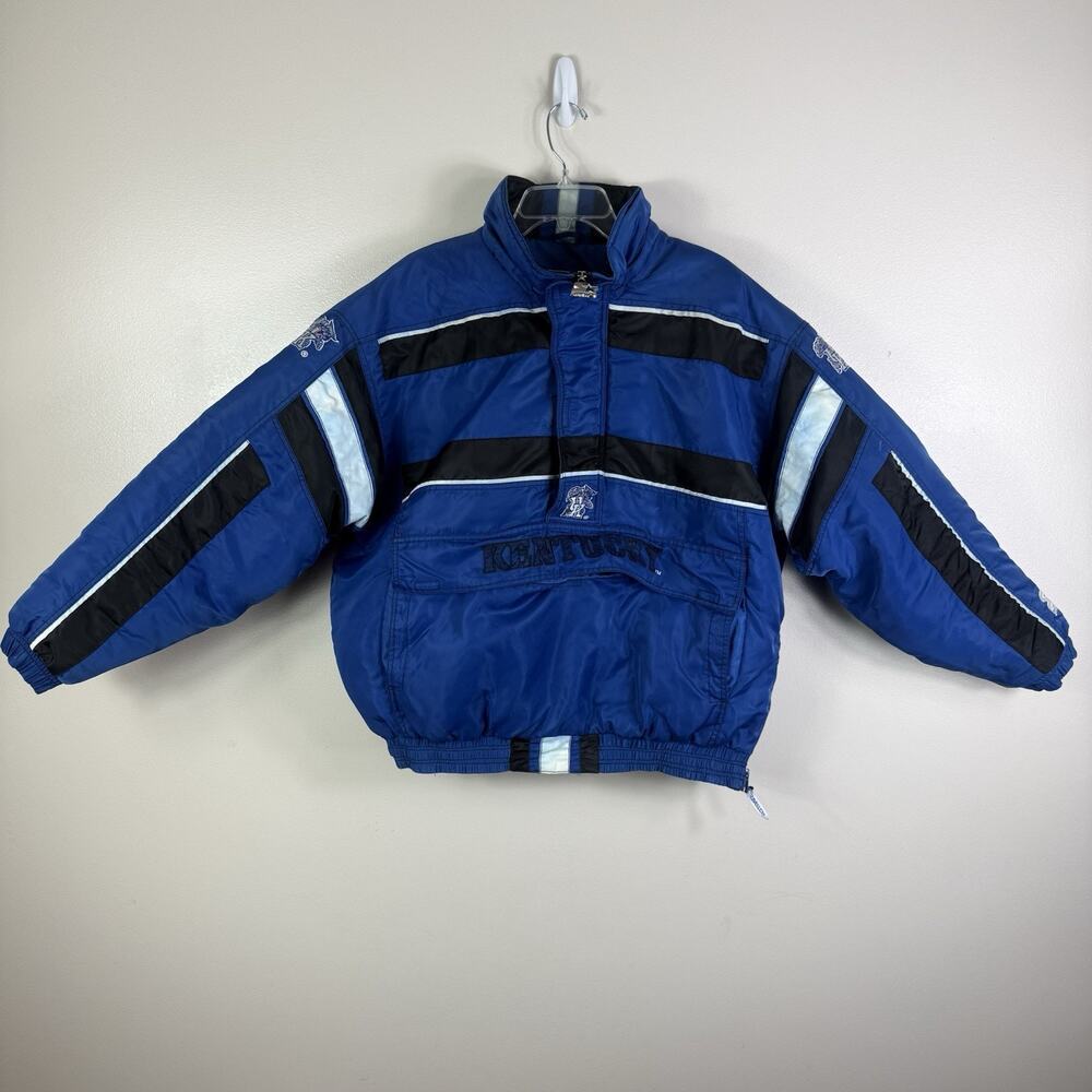 Starter Kentucky Wildcats Blue Black White Pullover Jacket Men’s Size L